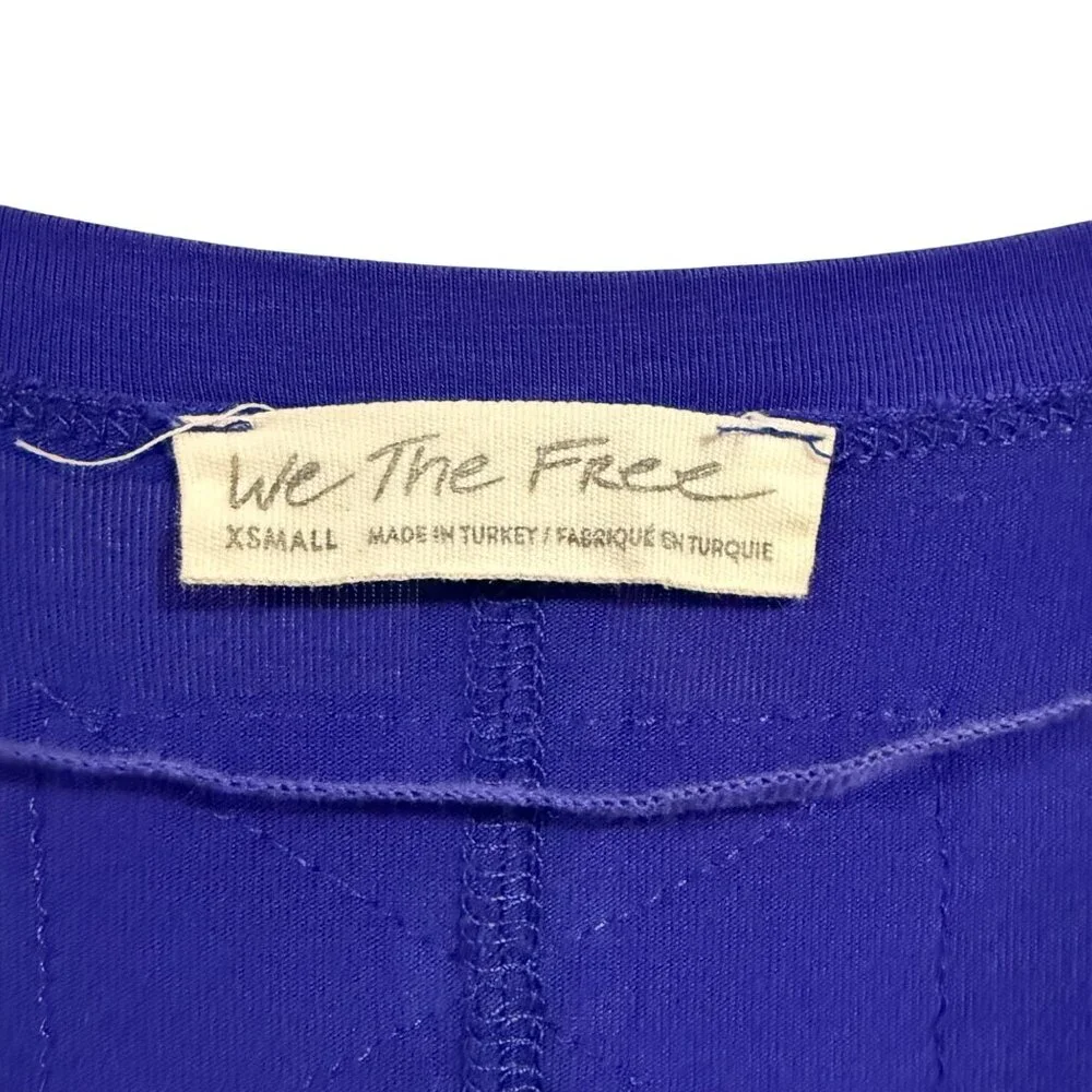 Free People Moon Dance Long Sleeve Top‎ Ultra Violet Size XS